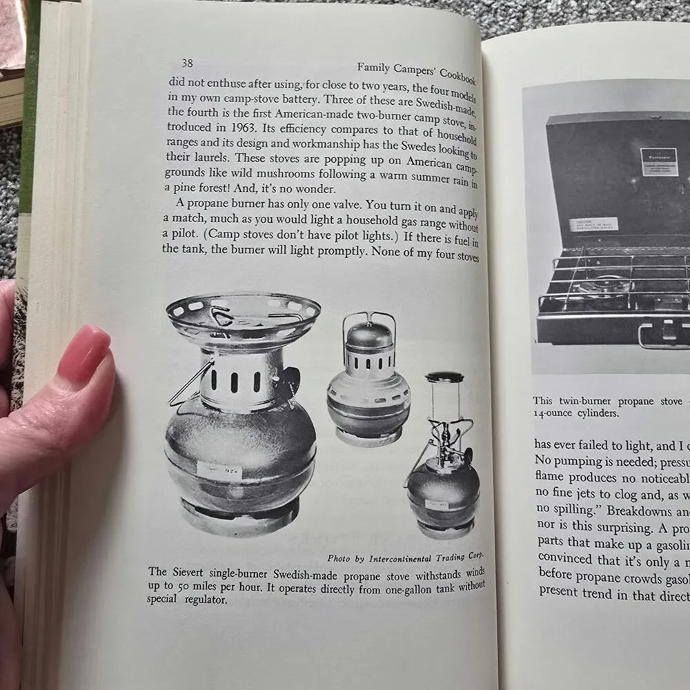1965 vintage Family Campers Cookbook Bill Riviere 1st Edition
